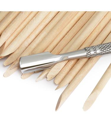 200pcs Double Sided Orange Sticks with Cuticle Remover & Stainless Steel Nail Remover Tool - Manicure & Cuticle Kit for Home or Salon - Buy Online on GoSupps.com
