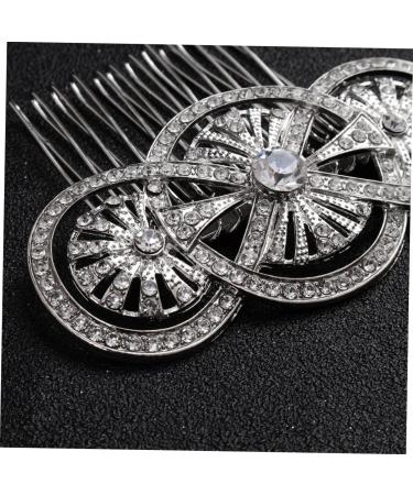 DOITOOL Tiara Rhinestone Hairpin Bridal Hair Comb Bridal Headdress Wedding Headpiece Bride European and American The Photo - Buy Online on GoSupps.com