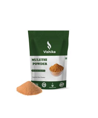 VISHIKA 100% Natural Pure Mulethi Powder | Yashimadhu | Liquorice | Glycyrrhiza Glabra | Best for Hair and Skin Care (400 G (Pack of 1)