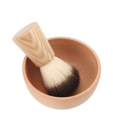 Premium Shaving Brush Set for Men - Wooden Synthetic Bristles for Smooth Lather | Lightweight & Portable - Buy Online on GoSupps.com