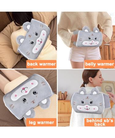 Rubber Hot Water Bottle with Soft Waist Cover - Pain Relief for Neck, Back, Shoulders, Legs - Tiger Design - Buy Online on GoSupps.com
