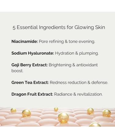 Baskah Niacinamide Serum Brightening Face Serum for Oily Skin Minimizes Pores Balances Tone & Boosts Radiance - Buy Online on GoSupps.com