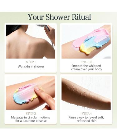 Cream Whipped Scrub Soap Bar - Exfoliating & Moisturizing Body Scrub with Whipped Cream Design 4.6oz - Gently Exfoliates Brightens & Deeply Cleanses for Soft Smooth Skin - Buy Online on GoSupps.com