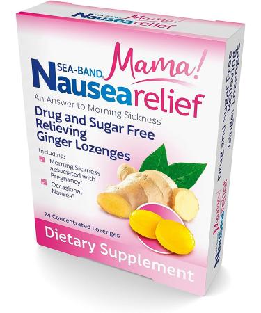 Sea-Band Ginger Mama Lozenges: Drug-Free & Sugar-Free Nausea Relief for Motion Sickness - Buy Online on GoSupps.com