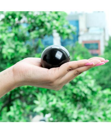 Black Tourmaline Crystal Ball - Feng Shui Decor & Meditation Accessory | PYOR Tourmaline Crystal Sphere for Magic & Energy Healing - Buy Online on GoSupps.com