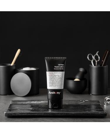 Anthony Men's Oil-Free Facial Lotion - Hydrating Face Moisturizer for Normal to Oily Skin - Anti-Aging, 3 Fl Oz - Buy Online on GoSupps.com