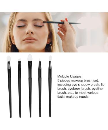 Makeup Brush Set Portable Handle 5 Pieces Silicone Brushes for Eye Shadow Lip Eyebrows Eyeliner Easy Applying Lightweight and Compact - Buy Online on GoSupps.com