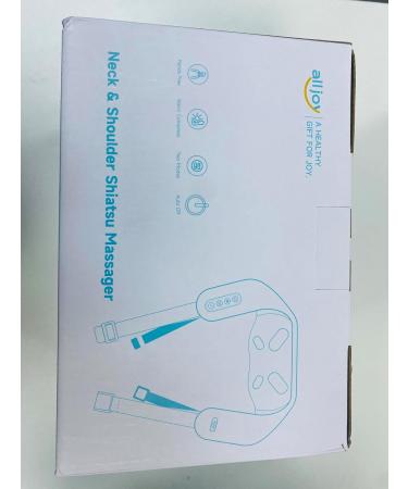 AllJOy Wireless Neck Massage Device with Warmth - 4D Shiatsu Massager for Neck Back Shoulder & Leg Pain Relief - Perfect Gift for Men & Women - Buy Online on GoSupps.com