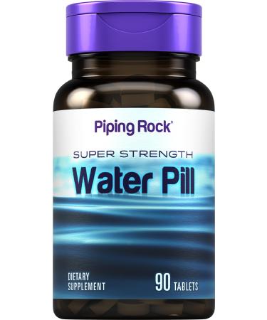 Piping Rock Water Pill for Men and Women | 90 Tablets | Super Strength Supplement | Vegetarian Non-GMO Gluten Free