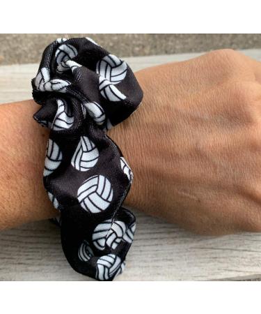 Volleyball Premium Velvet Scrunchie - No Crease Hair Elastic | Volleyball Hair Accessories Gift - Buy Online on GoSupps.com