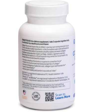 Collagen Repair Joint Support Supplement - Enhance Joint Mobility & Comfort | Type 2 Collagen Turmeric & More (60 Capsules - Buy Online on GoSupps.com