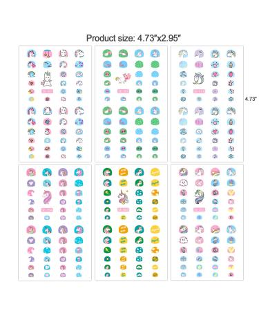 Konsait Unicorn Nail Stickers - 1000+pcs Self Adhesive 3D Nail Art Decals for Kids and Little Girls | Manicure Decoration for Fingernails & Toenails - Buy Online on GoSupps.com