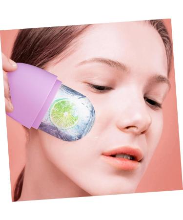 Balacoo Silicone Face Ice Roller - Cooling Facial Massage Globes for Eyes - Purple Silica Gel - 11.5x7cm - Buy Online on GoSupps.com