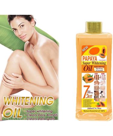 Soft 7 Papaya Super Whitening Oil Veetgold Papaya Oil For Skin Papaya Super Whitening Oil Papaya Oil For Lightening Dark Skin Papaya Super Whitening Oil Body Repair For All Skin Types (200ml) - Buy Online on GoSupps.com