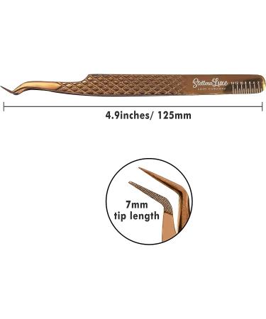 STELLENA Luxe Z Volume Tweezer for Eyelash Extensions - Fiber Tip Mega Volume & Classic Lash Tweezer - Buy Online on GoSupps.com
