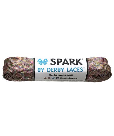 Derby Laces Rainbow Mirage Spark Shoelace for Shoes, Skates, Boots, Roller Derby, Hockey and Ice Skates 108 Inch / 274 cm