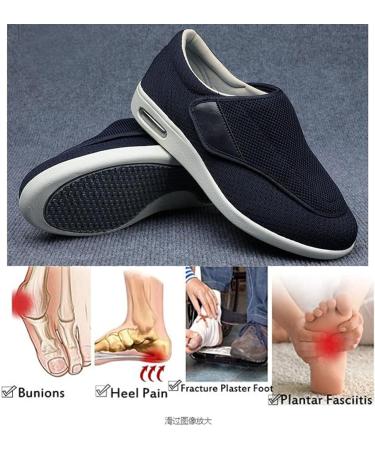 QSXWDCEF Diabetic Shoes for Swollen Feet - Adjustable Closure Sandals, Extra Wide Velcro Slippers for Men & Women - Comfortable Rehabilitation Shoes for Seniors - Beige 44 EU - Buy Online on GoSupps.com