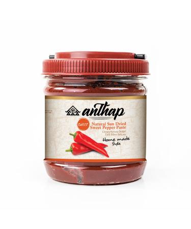 Anthap Natural Sweet Pepper Paste Red Pepper Paste Natural Sun Dried No Preservatives and Additives Authentic Taste Rich Flavour Traditional Recipe Perfect for Cooking Pastas Pot Dishes 1kg