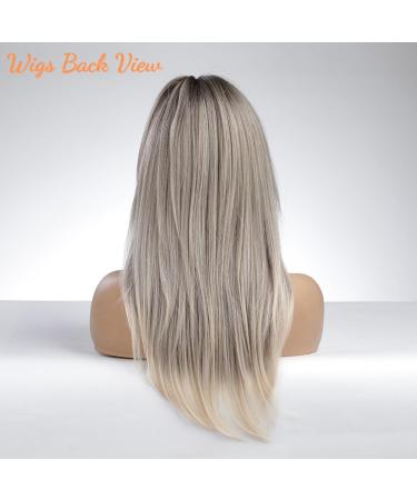 Buy Honybia Long Blond Brown Wig | Medium Length Smooth Synthetic Heat-Resistant Wig for Women | Perfect for Cosplay Carnival & Theme Parties - Buy Online on GoSupps.com
