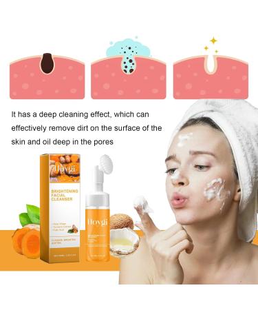 Glo Mi Turmeric Facial Cleanser - Gentle Foaming Wash for All Skin Types - 2PC Set - Buy Online on GoSupps.com