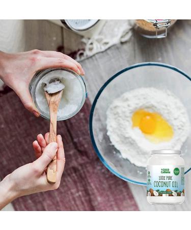 Coco Cabana 100% Pure Coconut Oil 1L - Vegan, Gluten & Dairy Free - Natural Beauty Product for Skin & Hair - Cooking - 1000ml Glass Jar - Buy Online on GoSupps.com