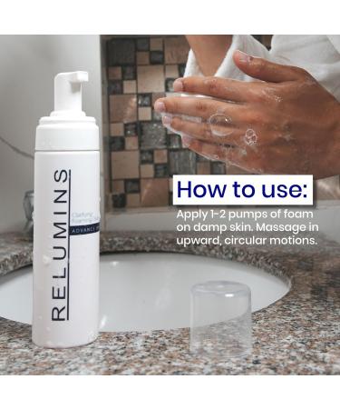 Relumins Advance Clarifying Foaming Cleanser | Gentle & Effective Facial Cleanser for Sensitive Skin | Removes Dirt Oil & Makeup Non-Drying Formula 200ml Advance Clarifying Foam Wash - Buy Online on GoSupps.com