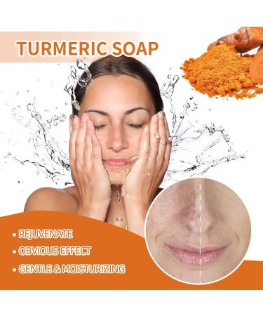 Nmbol Skin Turmeric Soap Cojic Acid Soap For Skin Lightening Kurkuma Soap Lightening Solid Facial Soap Handmade Organic Natural Soap Soap For Dark Spots Hyperpigmentation Smooth Skin - Buy Online on GoSupps.com