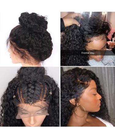 High-Density Lace Front Wig | 20 Curly Real Hair Wig with Baby Hair for Black Women | 150% Brazilian Smooth - Buy Online on GoSupps.com