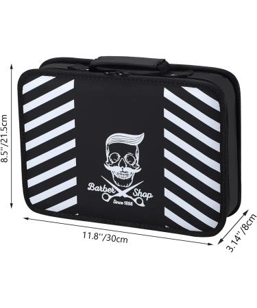 Noverlife Fashion Skull Pattern Barber Tool Bag 11.8 x 8.5'' - Professional Hair Cutting Grooming Kit Organizer for Scissors - Barber Supplies Carrying Case - Buy Online on GoSupps.com