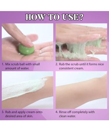 Body Sugar Scrub Balls - Assorted Flavors | Exfoliating & Moisturizing Scrub for Hands & Feet - Buy Online on GoSupps.com