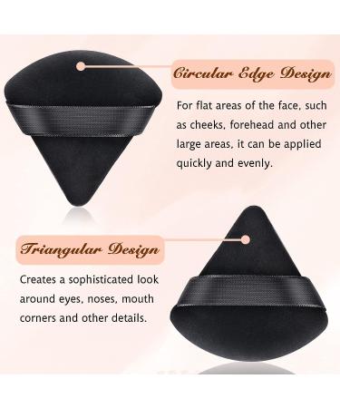 2 PCS Triangle Makeup Puffs for Face & Body - Super Soft Setting Powder Velvet Puff - Buy Online on GoSupps.com