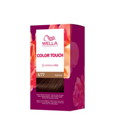Color Touch Fresh-Up-Kit - Semi-Permanent Hair Color Kit 4/77 Espresso - Intense Chestnut Brown