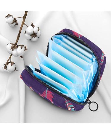 Colorful Boho Menstruation Pad Bag with Zipper - Stylish Collection Bags for Women & Girls (Tampons Napkins) | Eco-Friendly & Functional - Buy Online on GoSupps.com