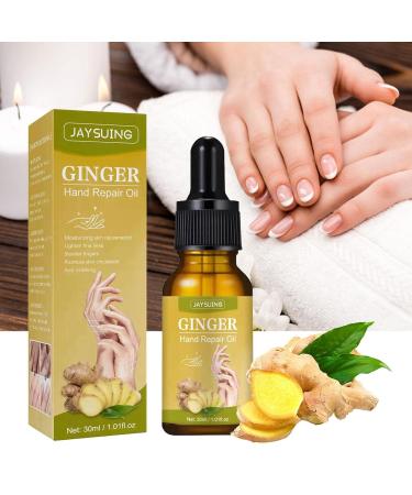 Fowybe Ginger Hand Repair Oil - 30ml | Natural Moisturizer for Dry Cracked Hands | Brightening Hand Care Serum - Buy Online on GoSupps.com