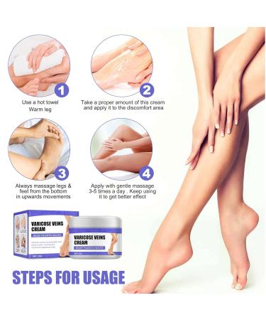 Vein Care Fading Cream 30g - Spider & Varicose Veins Treatment | Improve Leg Appearance & Circulation - 3 Pack - Buy Online on GoSupps.com