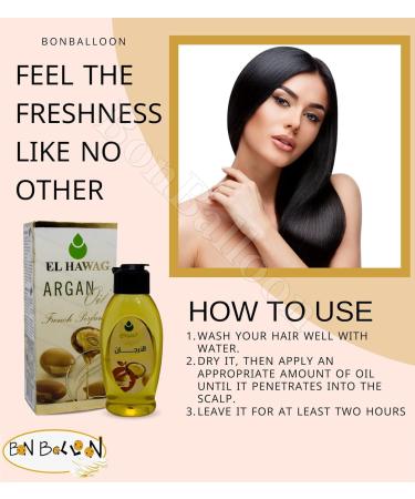 bonballoon Natural Elhawag Argan Oil Cold Pressed Premium Perfect El Hawag Essential Oils Pure Al Hawaj Egyptian For Hair Egypt Kosher Halal (1 Pack 4.22 oz / 125 ml)  - Buy Online on GoSupps.com