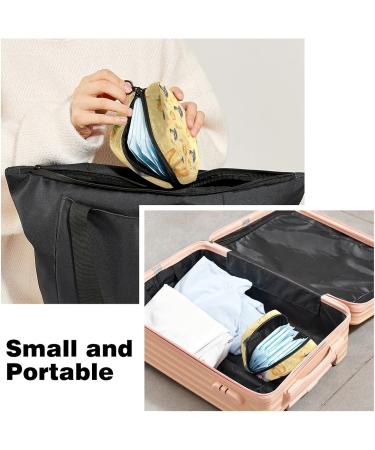 Halloween Pattern Menstrual Cup Pouch - Portable Sanitary Napkin Pad Storage Bag - Buy Online on GoSupps.com