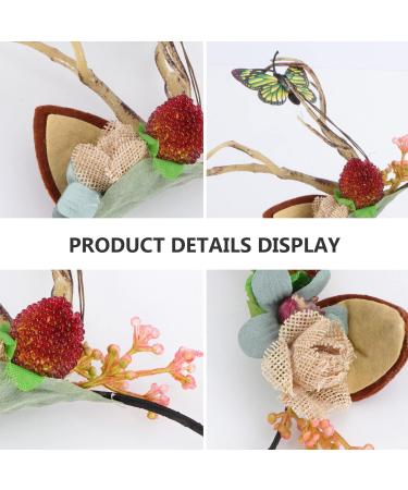 Buy Reindeer Anti-Anti Lemand Christmas Hair Accessories - Butterfly Headband & Stirring Strap for Festive Parties - Buy Online on GoSupps.com