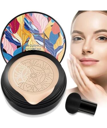Whalegrass Air Cushion CC Cream Whale Grass Make Up Mushroom Head Air Cushion CC Cream - BB Cream Foundation Makeup Moisturizing Concealer Makeup Long Lasting Matte Easy to Apply (Brighten) 20.00 g (Pack of 1) Brighten - Buy Online on GoSupps.com