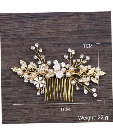 Housoutil Wedding Dress Accessories Women Hair Comb Wedding Hair Comb Crystal Hair Comb Bridal Hair Comb Hair Accessories Alloy Headgear Women's - Buy Online on GoSupps.com