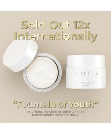 LUMI RE DE VIE NAD Cr me Face Cream with 5% Myristyl Nicotinate, Supports Healthy NAD Levels, Smooths the Look of Fine Lines, Helps Improve Elasticity & Hydration, 40g - Buy Online on GoSupps.com