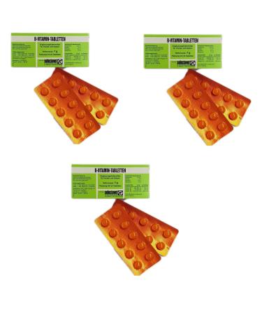 Selectavet B vitamin tablets |3 pack |3 x 20 tablets |Supplementary feed for dogs and cats |B vitamins for deficiency situations and 3 x 20 pieces for digestive disorders