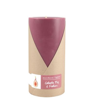 Northern Lights Candles Fragrance Palette Pillar 3x6 Celeste Fig and Melon
