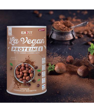  Eafit Eafit LA VEGAN PROTEIN - Chocolate/Hazelnut Flavor - 15 Shakers - 21g Protein - 11 Vitamins and Acerola - Source of Fiber - Lactose-Free - Gluten-Free - No Artificial Colors - No Preservatives - Buy Online on GoSupps.com