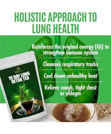 Organic 10-Day Lung Detox Tea for Respiratory Support - Buy Online on GoSupps.com