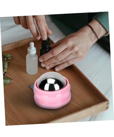 Gleavi 2 STK Stainless Steel Face Massage Globe Roller Mini Aesthetic Ice Balls for Facial Massage Fitness Fasciitis Relief 6.5x6.5cm Available in Multiple Colors - Buy Online on GoSupps.com