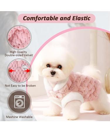 Lyneun Dog Jumper Thick Dog Sweater Warm Sweater Coat Soft Puppy Jumper Dog Winter Clothes Cute Warm Dog Pullover for Dog (Pink XL) XL Pink - Buy Online on GoSupps.com
