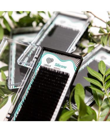 Lovely Silicone Single Eyelashes for Extensions - Black | C D L M Bend | 0.10mm Thickness 12mm Length - 16 Rows - Buy Online on GoSupps.com