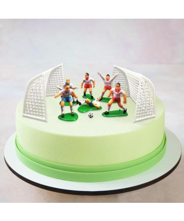 PT Haahoos 9Pcs Football Cake Toppers Football Birthday Cupcake Topper Sports Theme Cake Toppers Decorations Kids Men Birthday Cupcake Topper Cake Sport Boys Party Supplies - Buy Online on GoSupps.com