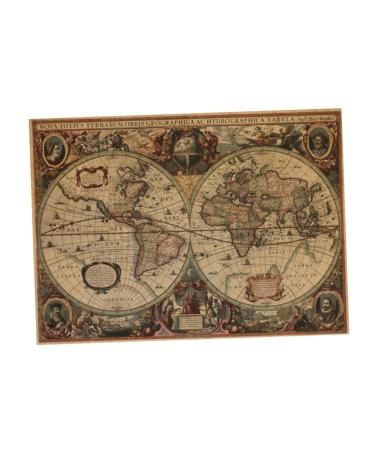 DOITOOL Vintage Wall Wall Decor Decals Wall Murals Wall Sticker Kraft Paper Printed Matter As Shown Medium